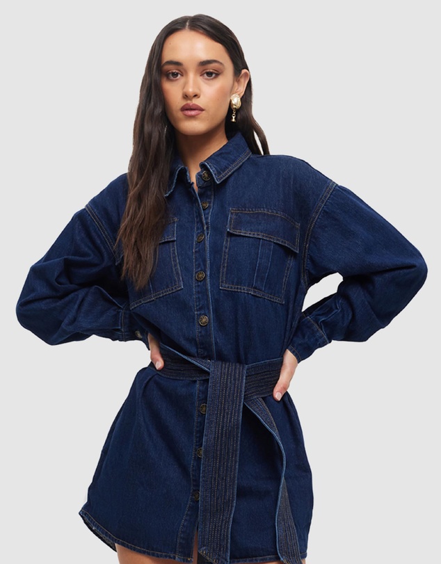 Lioness - Eighties Denim Dress