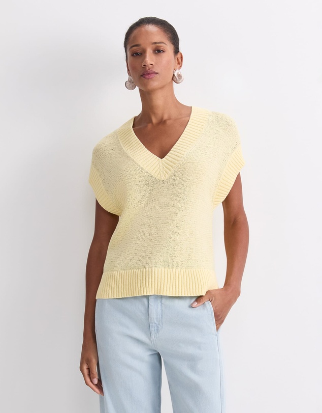 Sportscraft - Josie Tape Yarn V Neck Tank