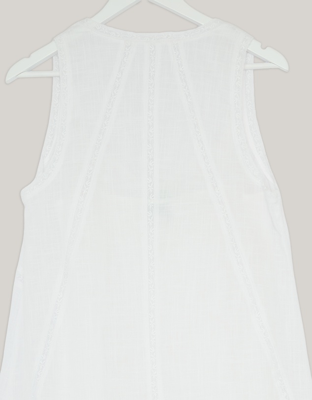 Revibe - Repaired Minima Esenciales Orsa Cotton Lace Midi Dress - AU 10