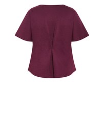 City Chic - Mae Short Sleeve Sweat Top