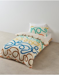 Linen House Kids - Squiggle Quilt Cover Set