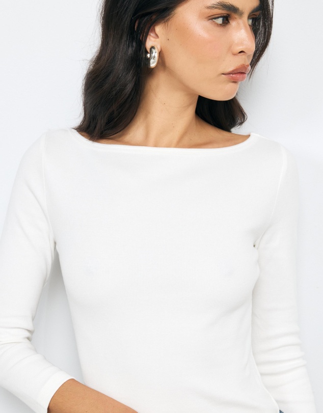 AERE - Ribbed Long Sleeve T-Shirt