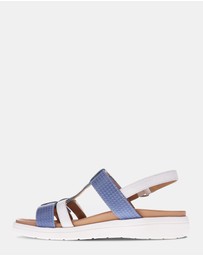 Mia Vita - Bryn Adjustable Sandal - Blue Multi
