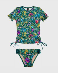Aqua Blu Kids - Elm Short Sleeve Rash Vest Set - Kids