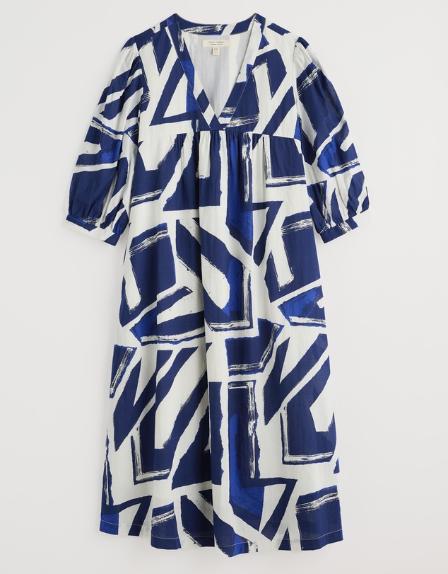 Seasalt - Seasalt Cornwall Harbour Sails Chalk Earth Colours Dress