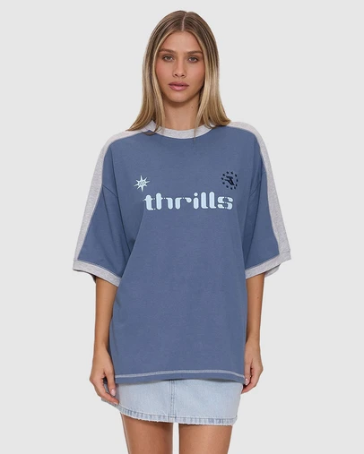 Thrills - Hot Shot Panelled Oversized Tee