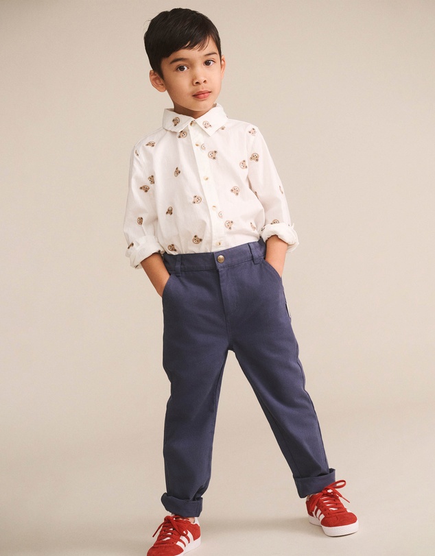 Huxbaby - All Over Hux Embroidered Long Sleeve Shirt - Babies-Teens