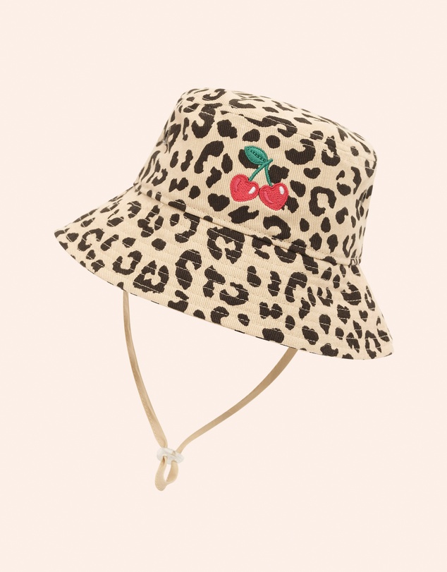 Huxbaby - Leopard Cherry Bucket Hat - Kids