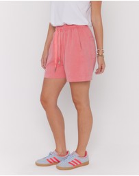 ALEXANDRA - Hixa Shorts Acid Washed Coral