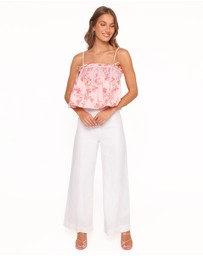Petal & Pup - Cosima Baby Doll Top - Rose Pink Floral