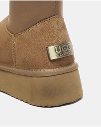 EVERAU - EverAU Ugg Ethel Platform Boot Cow Suede Upper UGG Boots