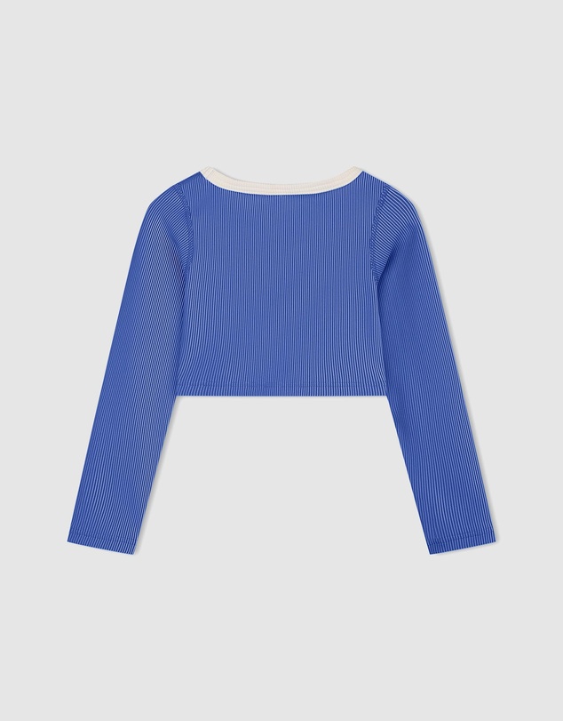 Zulu & Zephyr Mini - Mini Stripe Crop Rashie - Kids-Teens