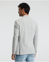 Calibre - Tech Seersucker Double Breasted Blazer Silver