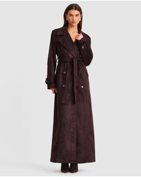 SNDYS - Sutton Faux Suede Trench Coat
