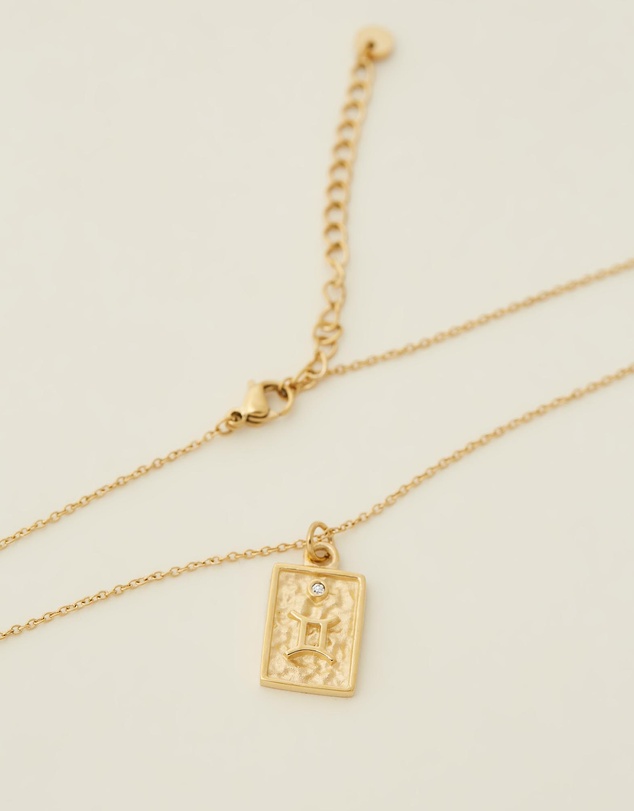 Carly Paiker - Gemini Star Sign Zodiac Tag Necklace