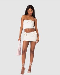 EDIKTED - Gabriella Bow Mini Skirt