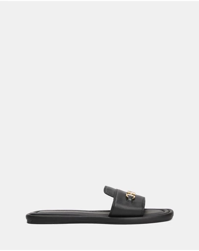 Tommy Hilfiger - Leather Horsebit Mules - Women's