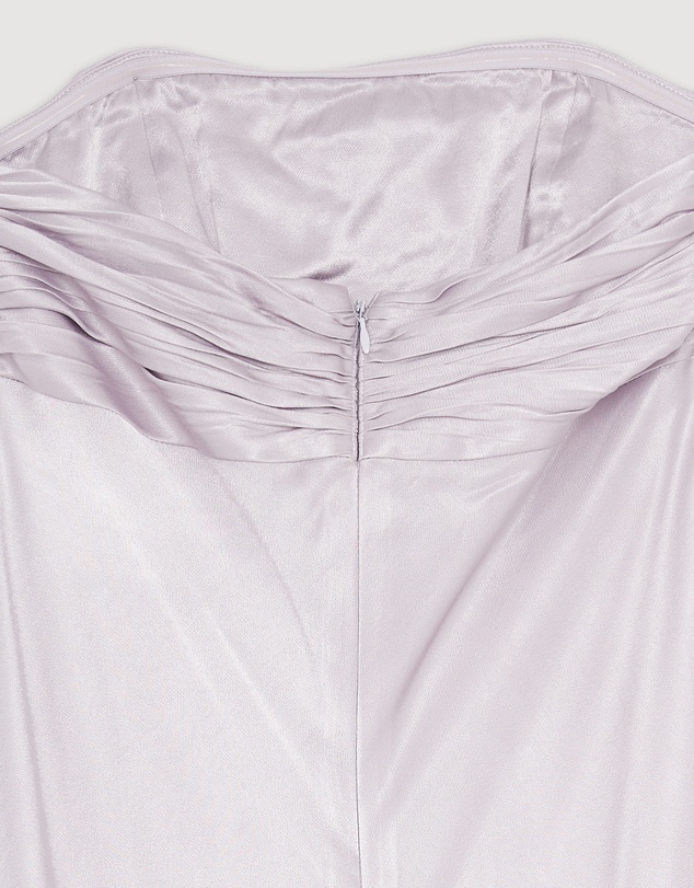 Revibe - Repaired Shona Joy La Lune Strapless Ruched Bodice Maxi Dress - AU 14