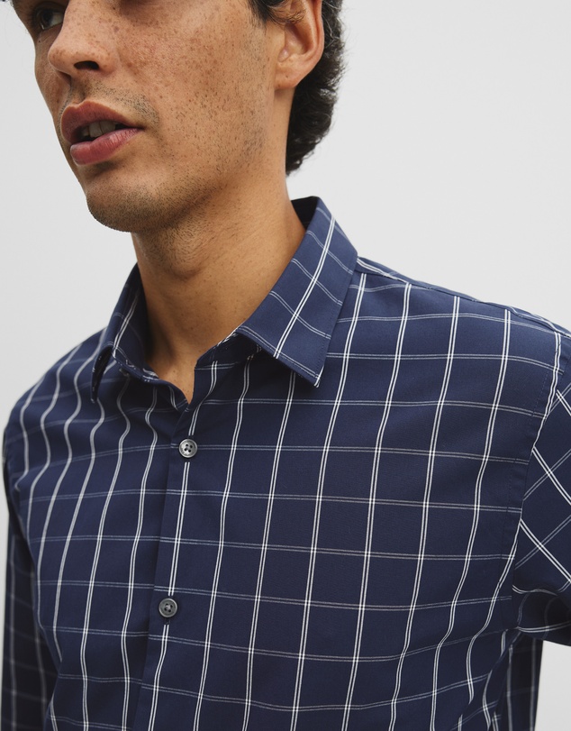 Country Road - Long Sleeve Regular Cotton With Pockets Check Shirt