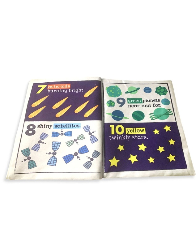 Jo and Nics Crinkly Cloth Books - Space Count