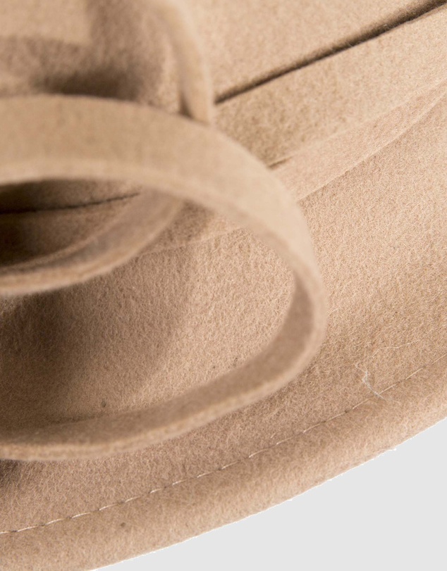 Max Alexander - Winter Felt Beige Cloche Hat