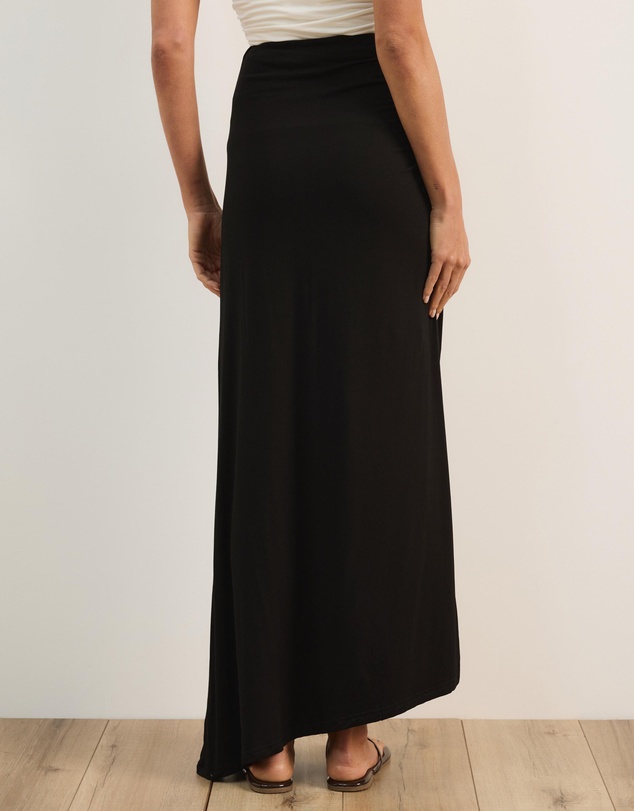 Atmos&Here - Tara Jersey Maxi Skirt with Gathers