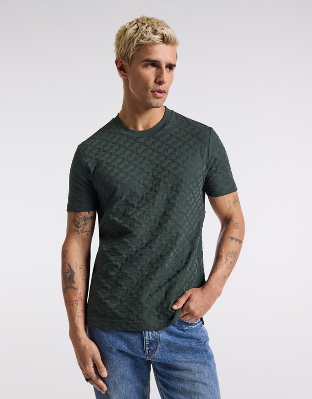 Calibre - Monogram Jacquard T-shirt Fern