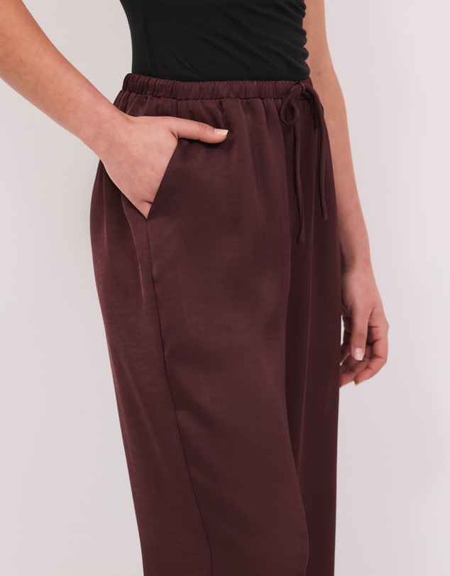 Calli - Lottie Satin Elastic Waist Pants