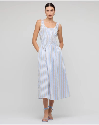Staple the Label - Marcella Shirred Midi Dress