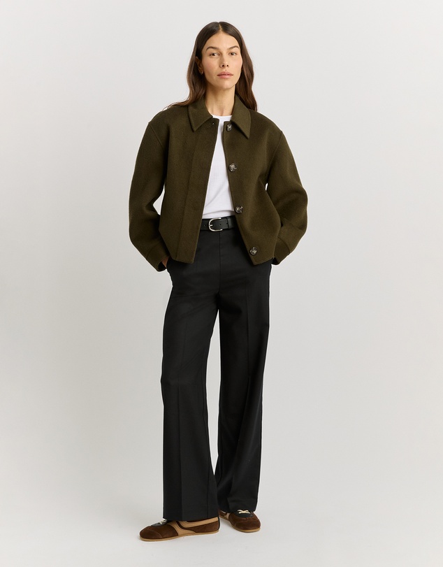Toorallie - Button Front Wool Jacket