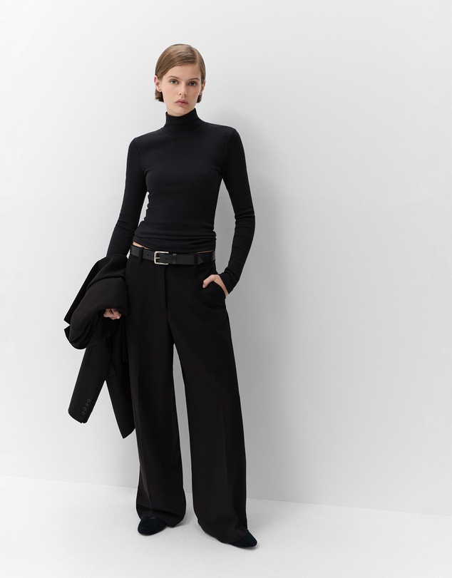 UNISON - Aus Cotton High Neck Top