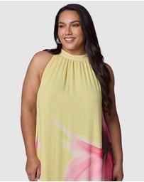 Pink Dusk by Curve Project - Savage Heat Maxi Dress