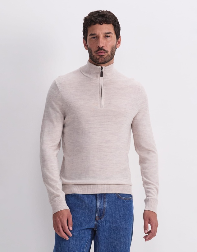 Sportscraft - Merino Quarter Zip Knit