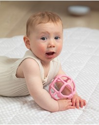 Playground - Silicone Teething Ball - Light Pink