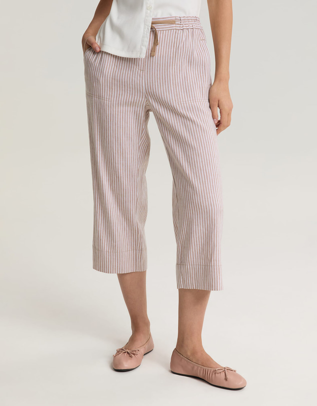 Sportscraft - Rosa Crop Linen Pant