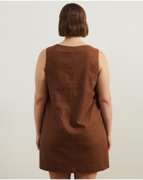Atmos&Here Curvy - Luna Linen Blend Mini Dress