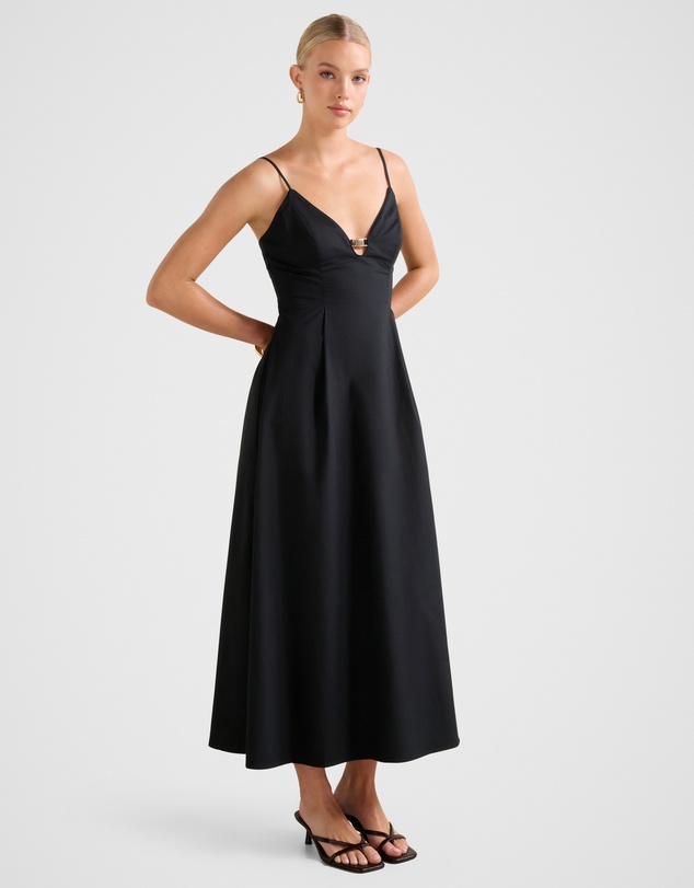 Forever New - Jessa Plunge Cotton Maxi Dress