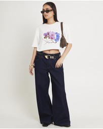 Alice In The Eve - Flower Fever Boyfriend T-Shirt