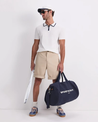 Sportscraft - Brookes Quarter Zip Knit Polo