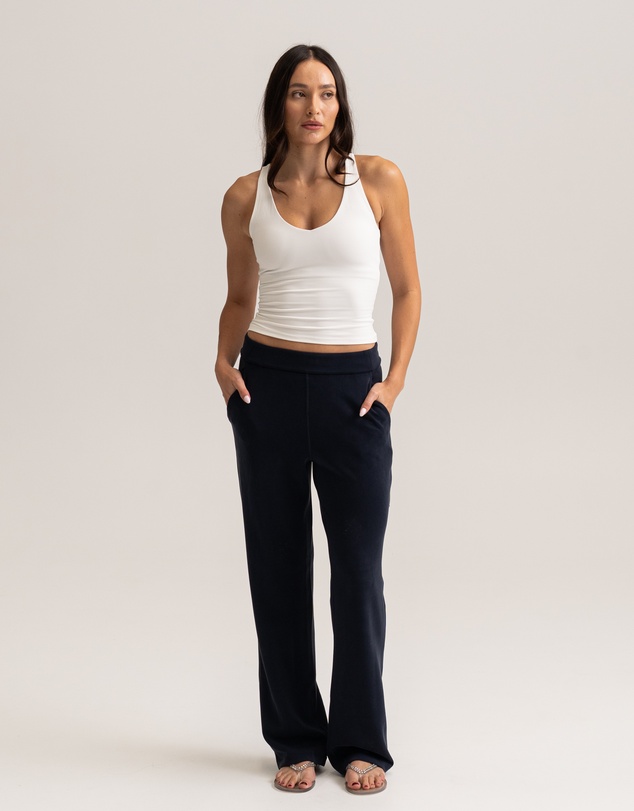 HyperLuxe The Label - Straight Leg Leisure Pant