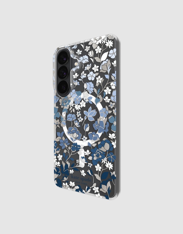 Kate Spade - Kate Spade Flowerbed Blue Case w/ Magnet for Galaxy S26+