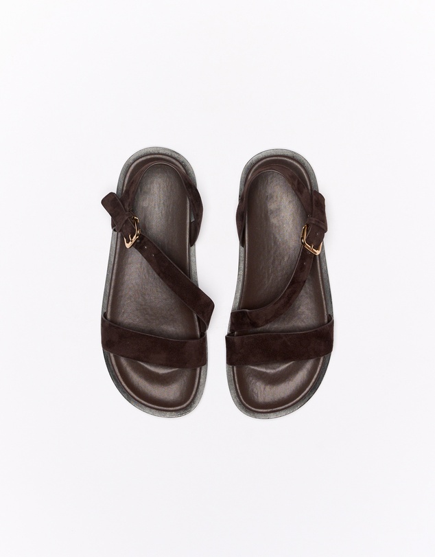 Walnut Melbourne - Henny Leather Sandal