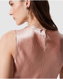 & Other Stories - Draped Satin Midi Dress