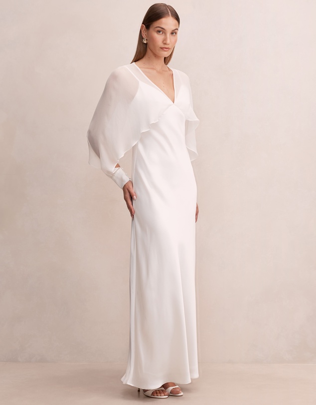 Forever New - Electra Sleeves Cape Maxi Dress