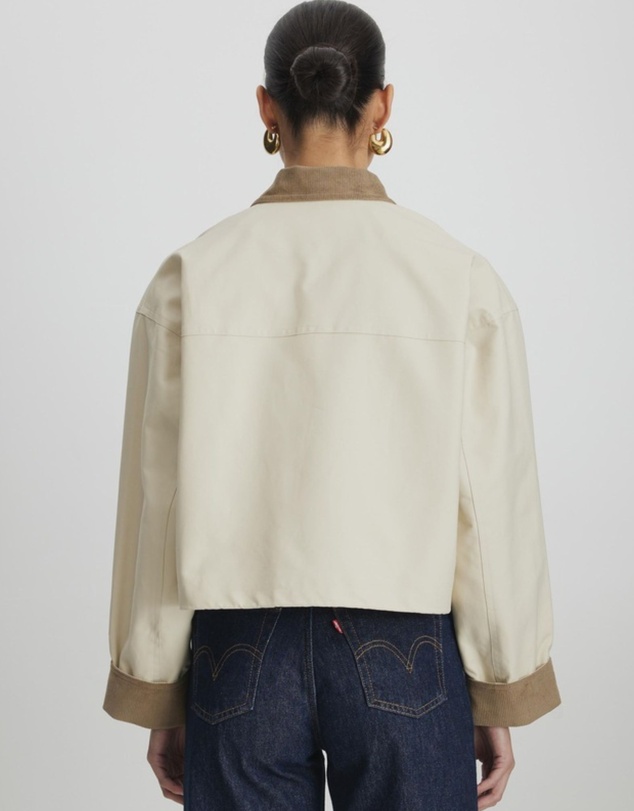 Revibe - Repaired Minima Esenciales Andie Cropped Barn Jacket