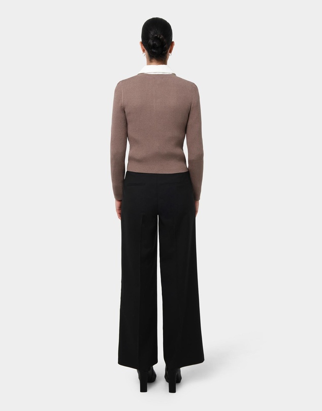 Forcast - Abaya Button Crop Knit