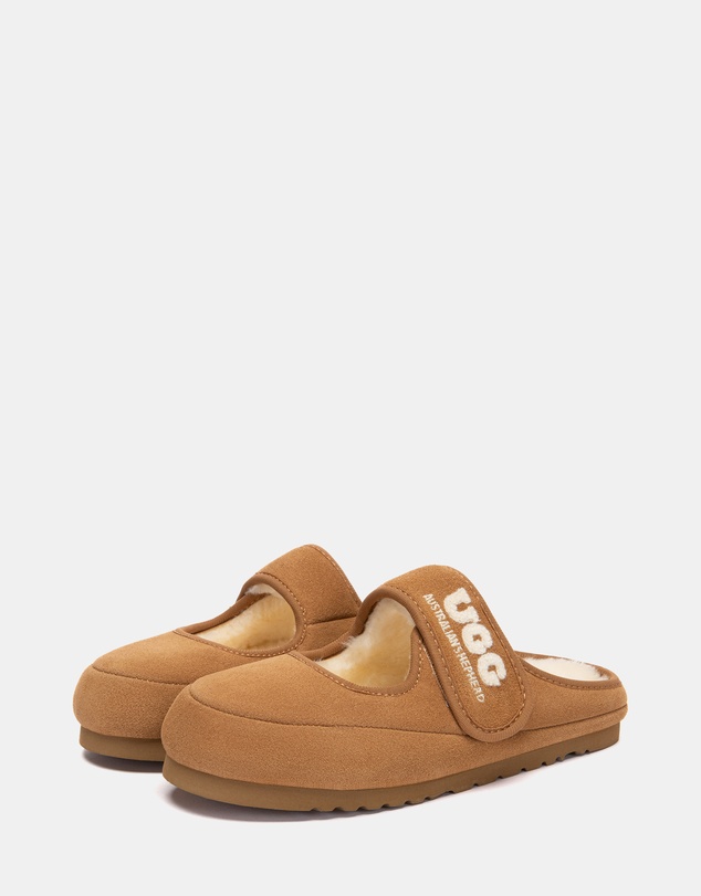 EVERAU - Australian Shepherd Ugg Velly Cow Suede Upper House Shoes