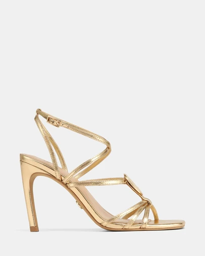 Wittner - Tatum High Sandals Gold Metallic Leather