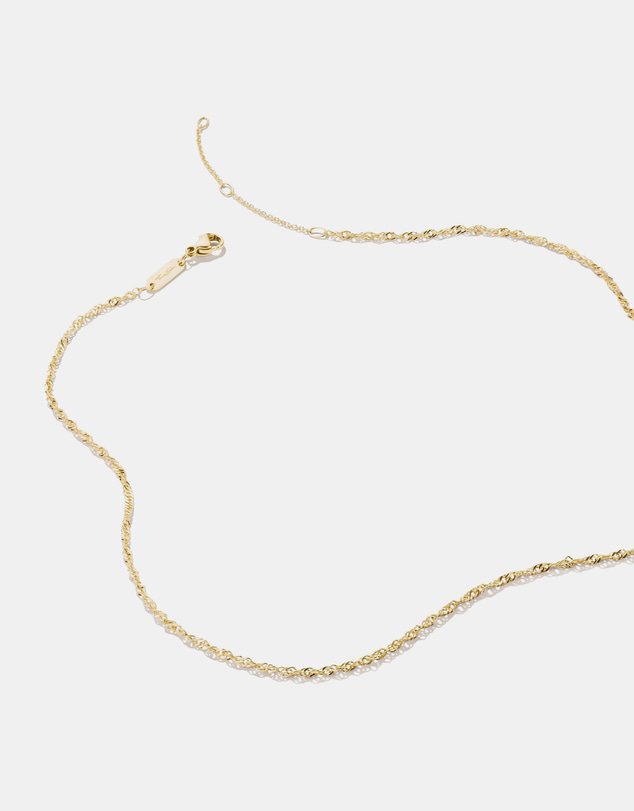 THOMAS SABO - Gold-Tone Stainless Steel Singapore Chain Necklace 1.7mm