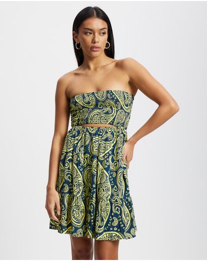 Navy Paisley